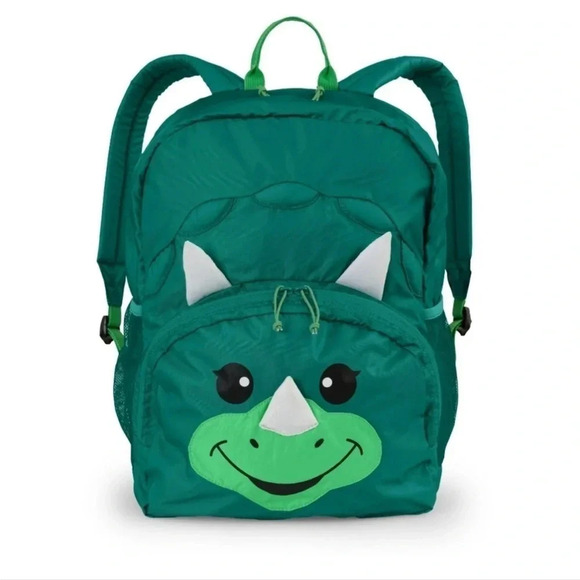 NWT Firefly! Outdoor Gear Chip the Dinosaur Kid's Backpack green 15 Liters unise - Picture 1 of 11